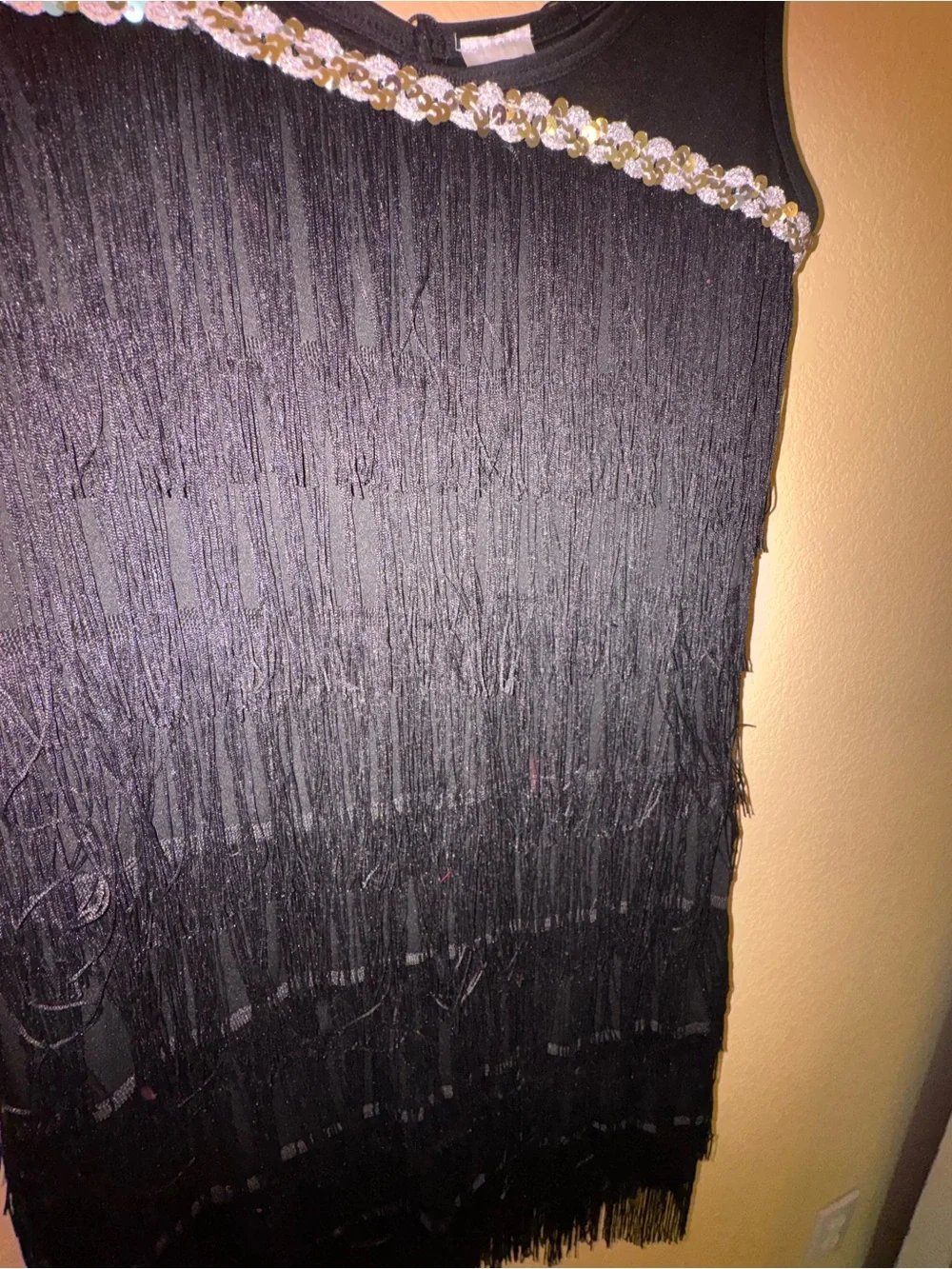Spirit Halloween Flapper Fringed Dress Size Small - Picture 3 of 4